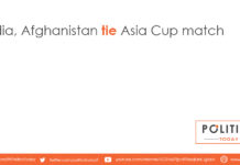 India, Afghanistan tie Asia Cup match