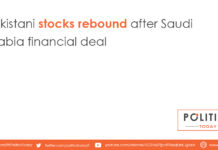 Pakistani stocks rebound after Saudi Arabia financial deal