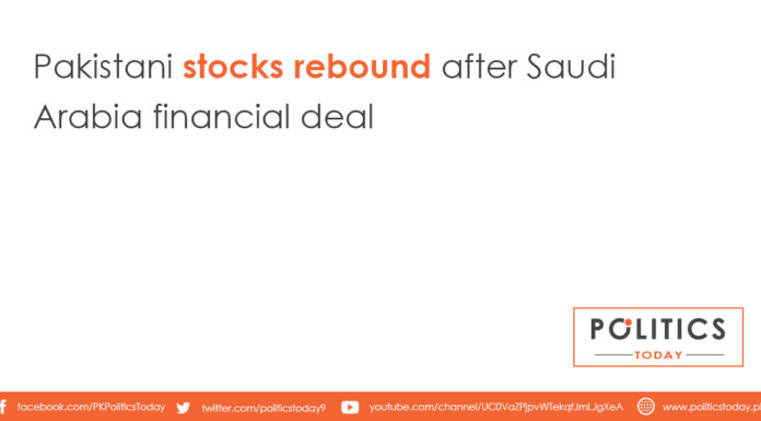 Pakistani stocks rebound after Saudi Arabia financial deal