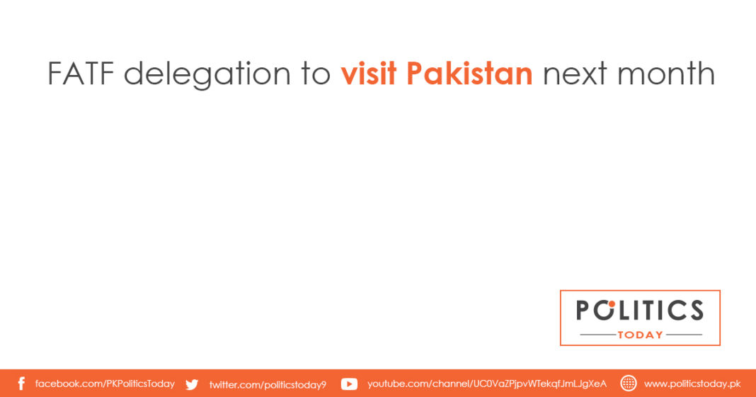 FATF delegation to visit Pakistan next month