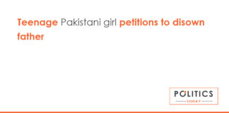 Teenage Pakistani girl petitions to disown father