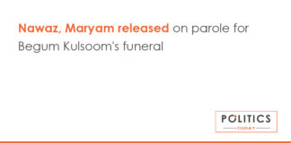 Nawaz, Maryam released on parole for Begum Kulsoom's funeral