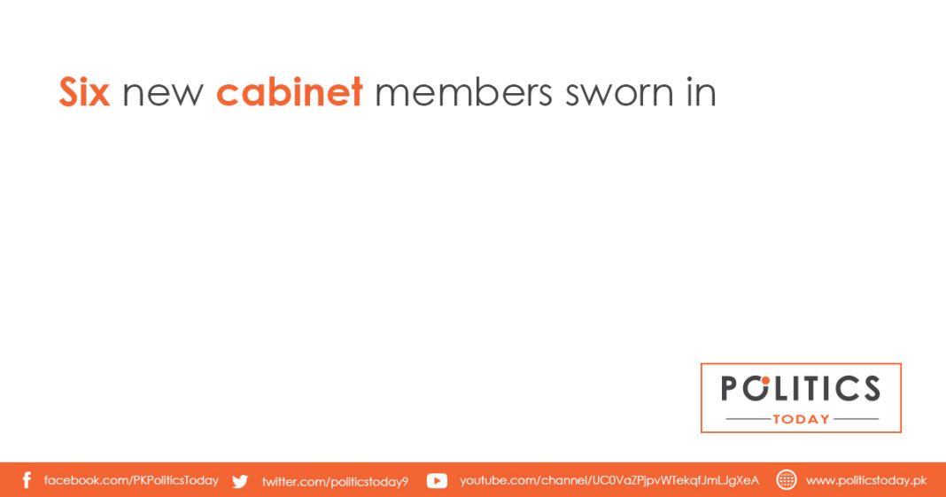 Six new cabinet members sworn in