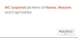 IHC suspends jail terms of Nawaz, Maryam and Capt Safdar