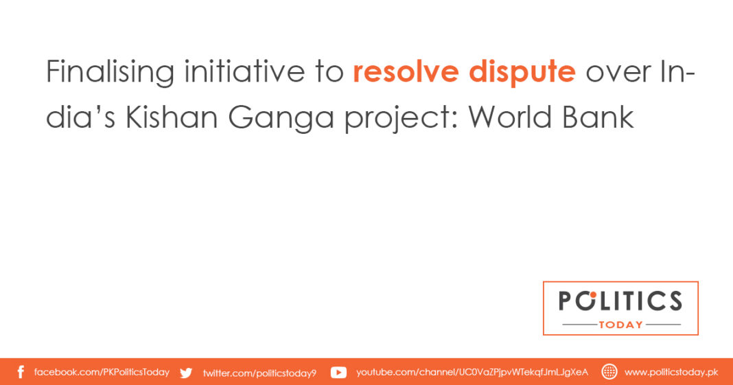 Finalising initiative to resolve dispute over India’s Kishan Ganga project: World Bank
