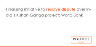 Finalising initiative to resolve dispute over India’s Kishan Ganga project: World Bank