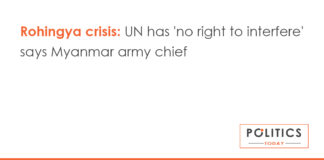 Rohingya crisis: UN has 'no right to interfere' says Myanmar army chief