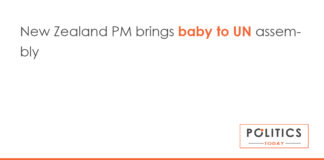 New Zealand PM brings baby to UN assembly