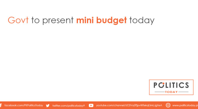 Govt to present mini budget today