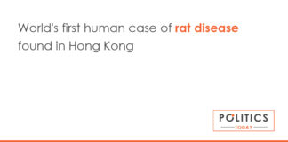 World's first human case of rat disease found in Hong Kong