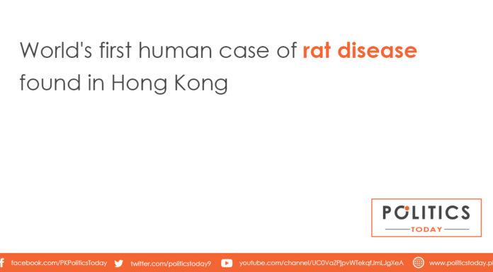 World's first human case of rat disease found in Hong Kong