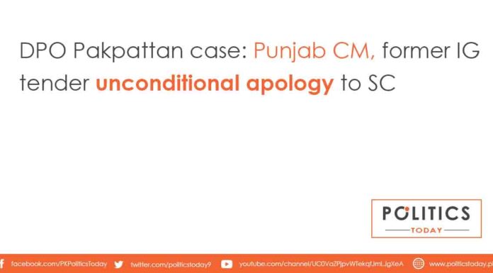 DPO Pakpattan case: Punjab CM, former IG tender unconditional apology to SC