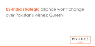 US-India strategic alliance won't change over Pakistan's wishes: Qureshi