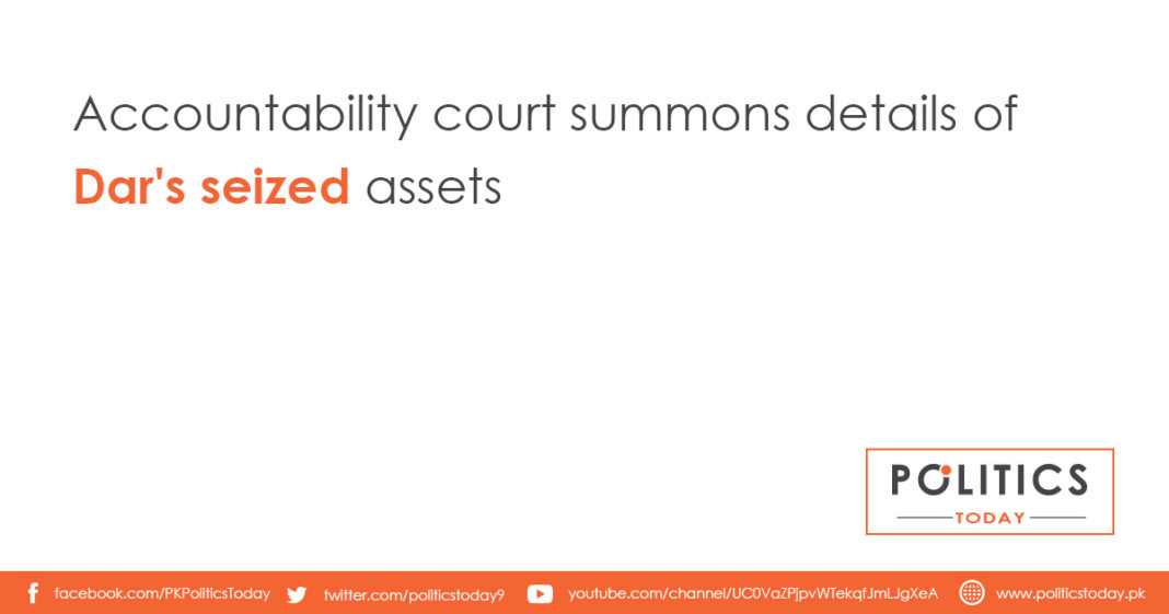 Accountability court summons details of Dar's seized assets