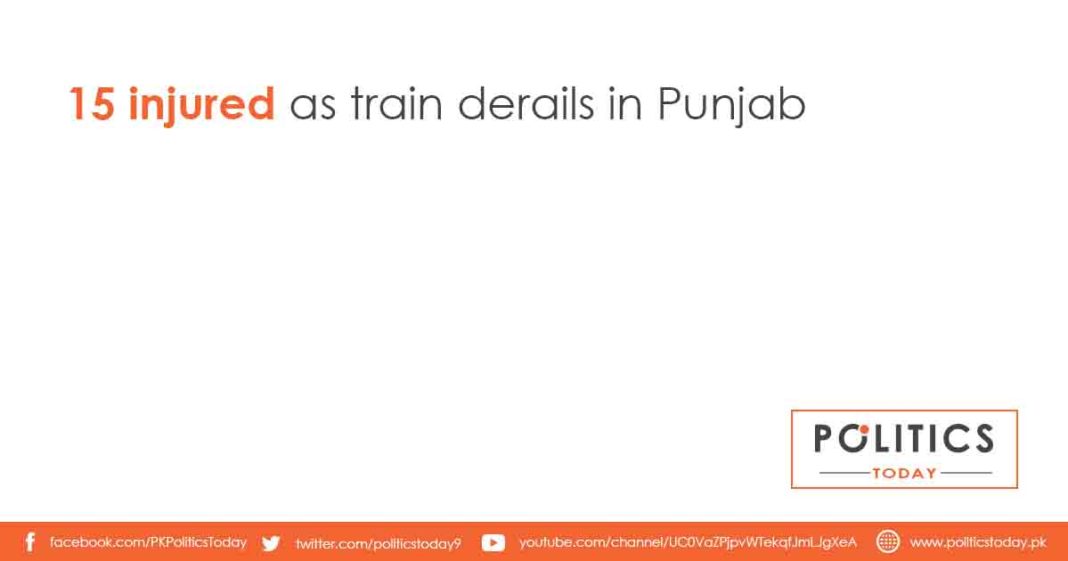 15 injured as train derails in Punjab