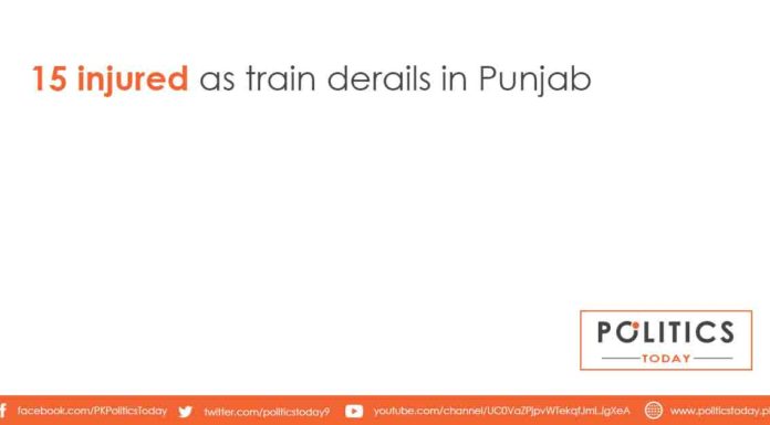 15 injured as train derails in Punjab