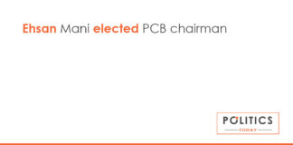 Ehsan Mani elected PCB chairman