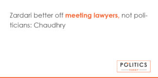 Zardari better off meeting lawyers, not politicians: Chaudhry