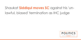 Shaukat Siddiqui moves SC against his 'unlawful, biased' termination as IHC judge