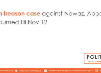 High treason case against Nawaz, Abbasi adjourned till Nov 12