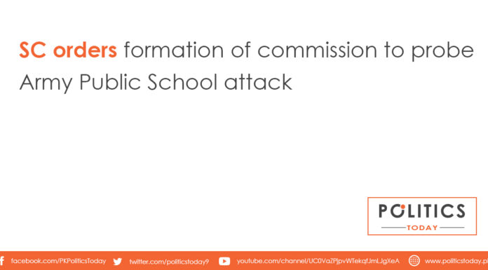 SC orders formation of commission to probe Army Public School attack