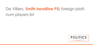 De Villiers, Smith headline PSL foreign platinum players list