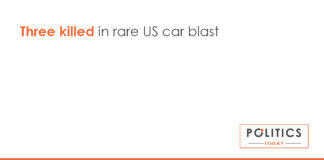Three killed in rare US car blast