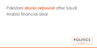 Pakistani stocks rebound after Saudi Arabia financial deal