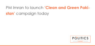 PM Imran to launch ‘Clean and Green Pakistan’ campaign today